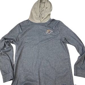 Colosseum OKC Thunder Long Sleeve Hooded Pullover Top Size Large